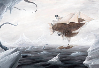 Illustration for article titled Airships Sail Through Tentacle-Infested Skies
